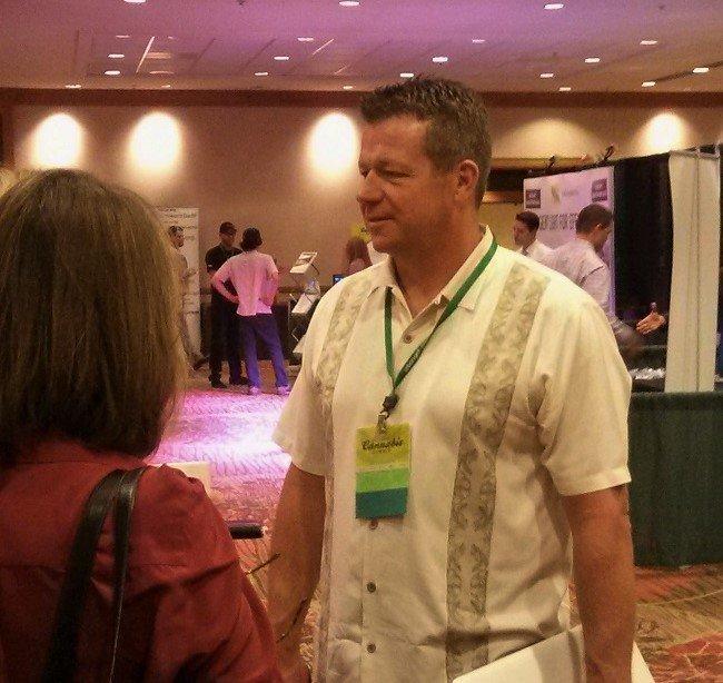 Christian Hageseth at the National Cannabis Summit in Denver. Image: WeedWorthy.com