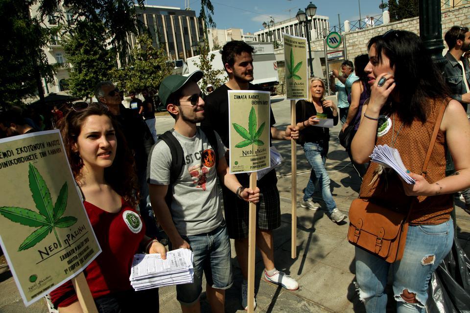 Greek cannabis activists protest for legalization