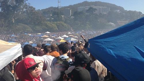 420 celebration in Golden Gate Park, 2013. Image: The560k via Wikimedia Commons