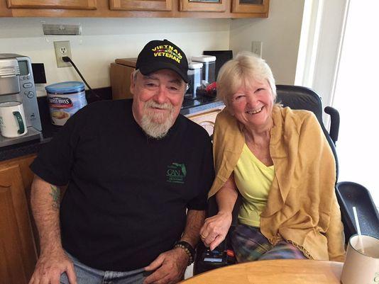 Bob and Cathy Jordan say her ALS is relieved by medical marijuana, and are supporters of legalizing it in Florida. Photo: WTSP