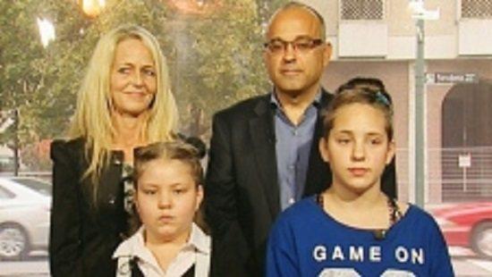 Tabetha (right) and Georgia-Grace Fulton (left), 13 and 8, both suffer from a degenerative lung disease. Their mother, Bobby-Jo (back left), brought the girls to Victoria, B.C., so they could access the cannabis oil treatment after a successful, and illegal, 12-week trial in Australia. Video image via CTVNews.ca