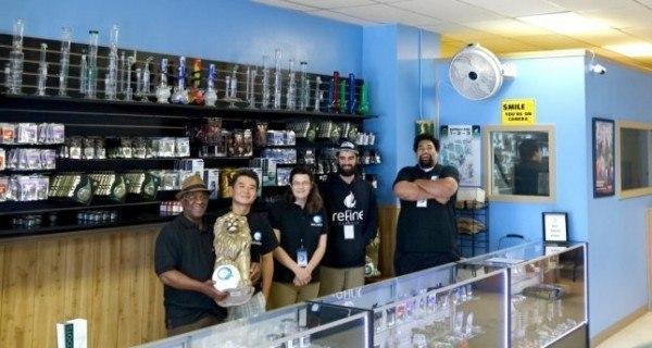 Co-owners of the recreational marijuana store, Bud Nation, strive to maintain a diverse set of employees in an industry that is predominantly white. Image: Courtesy Bud Nation.
