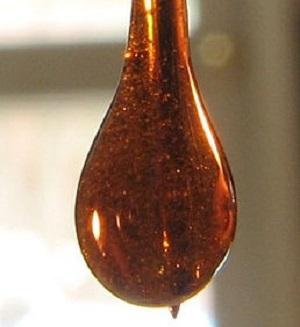 A drop of cannabis oil. Image: Ryan Bushby via Wikimedia Commons