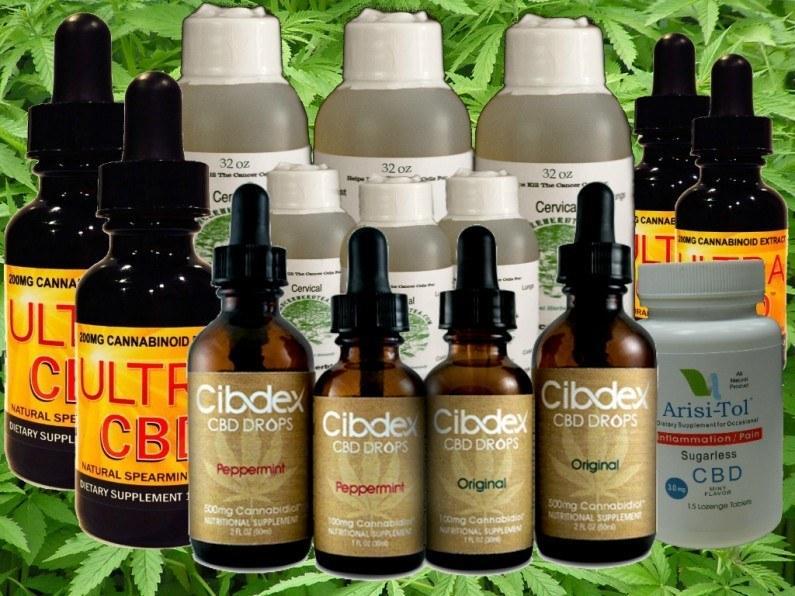Image of hemp oil products told by FDA to stop making medical promises