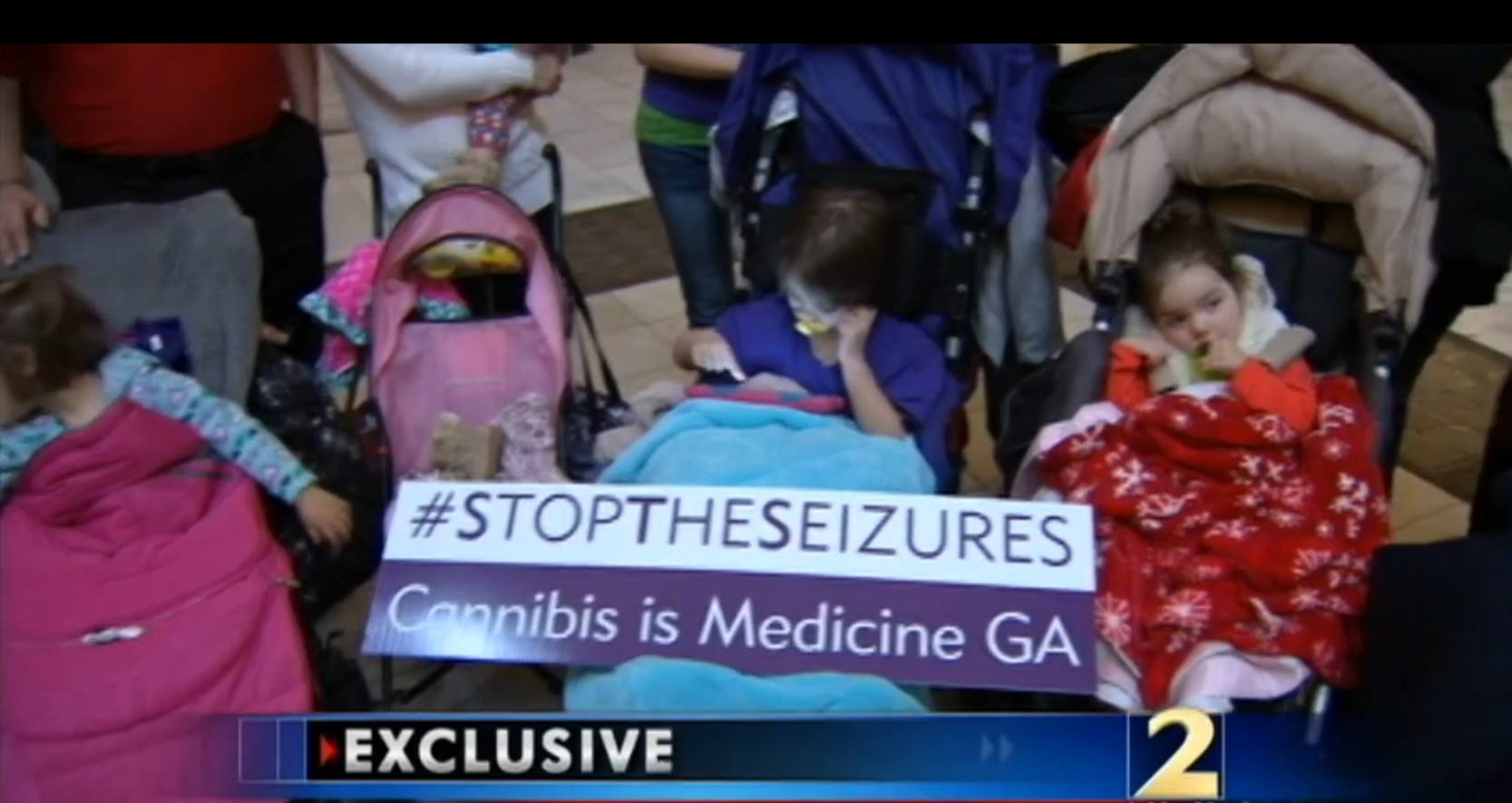 Image of sick kids in Georgia that will be able to legally get medical cannabis when cards are issued