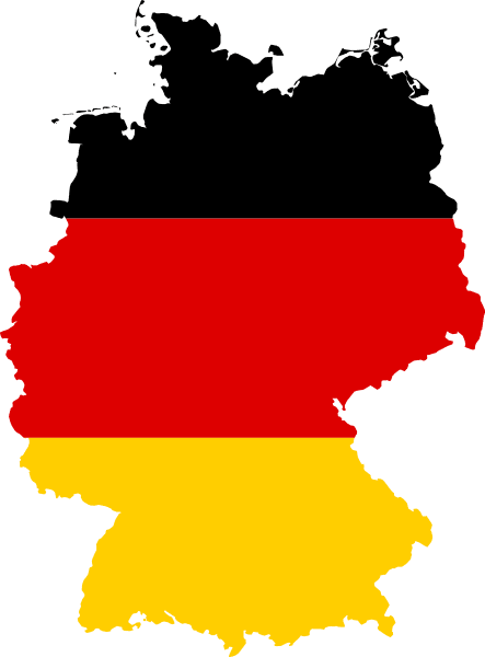 Germany flag map. Image: David Liuzzo via Wikimedia Commons 