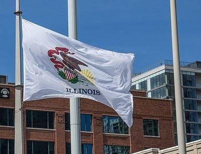 Illinois State Flag. Image: Tony Webster via Wikimedia Commons