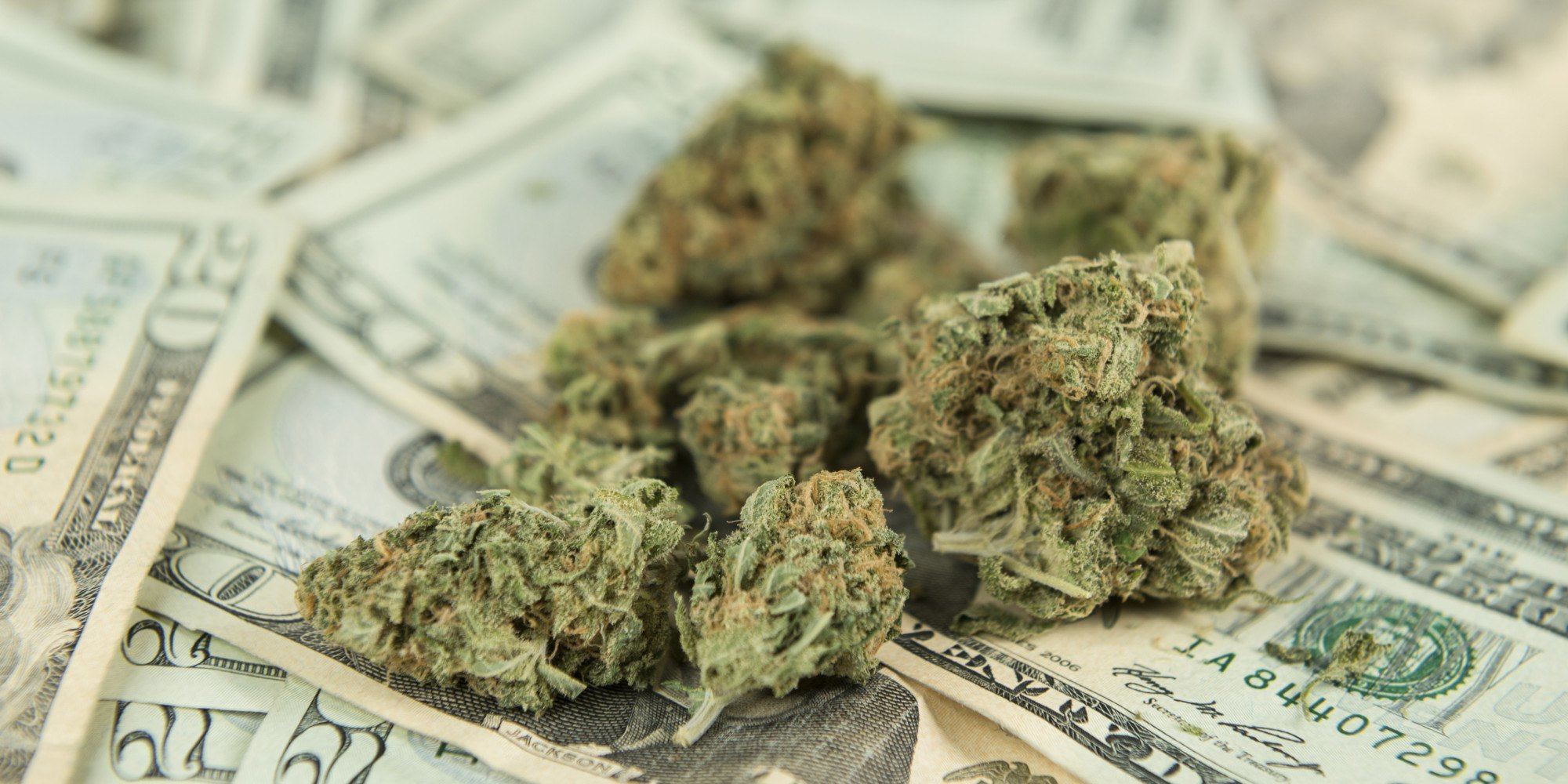 Image of legal marijuana and cash