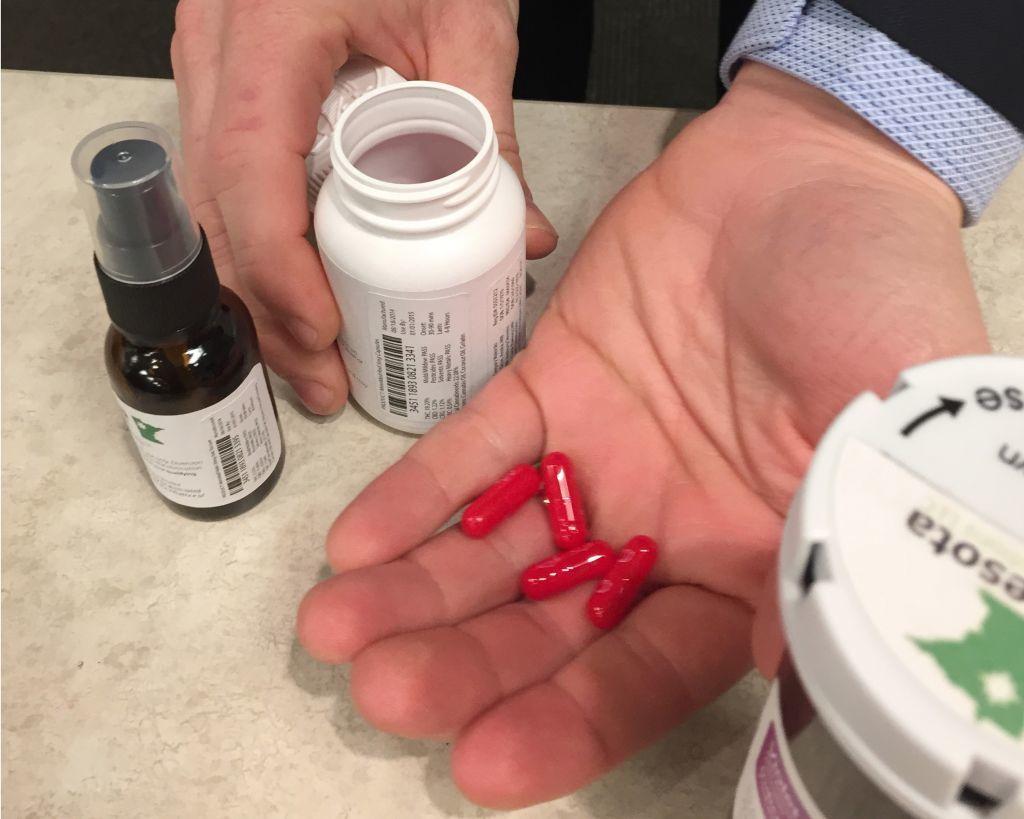Image of legal medical marijuana pills that are available for people in Minnesota 