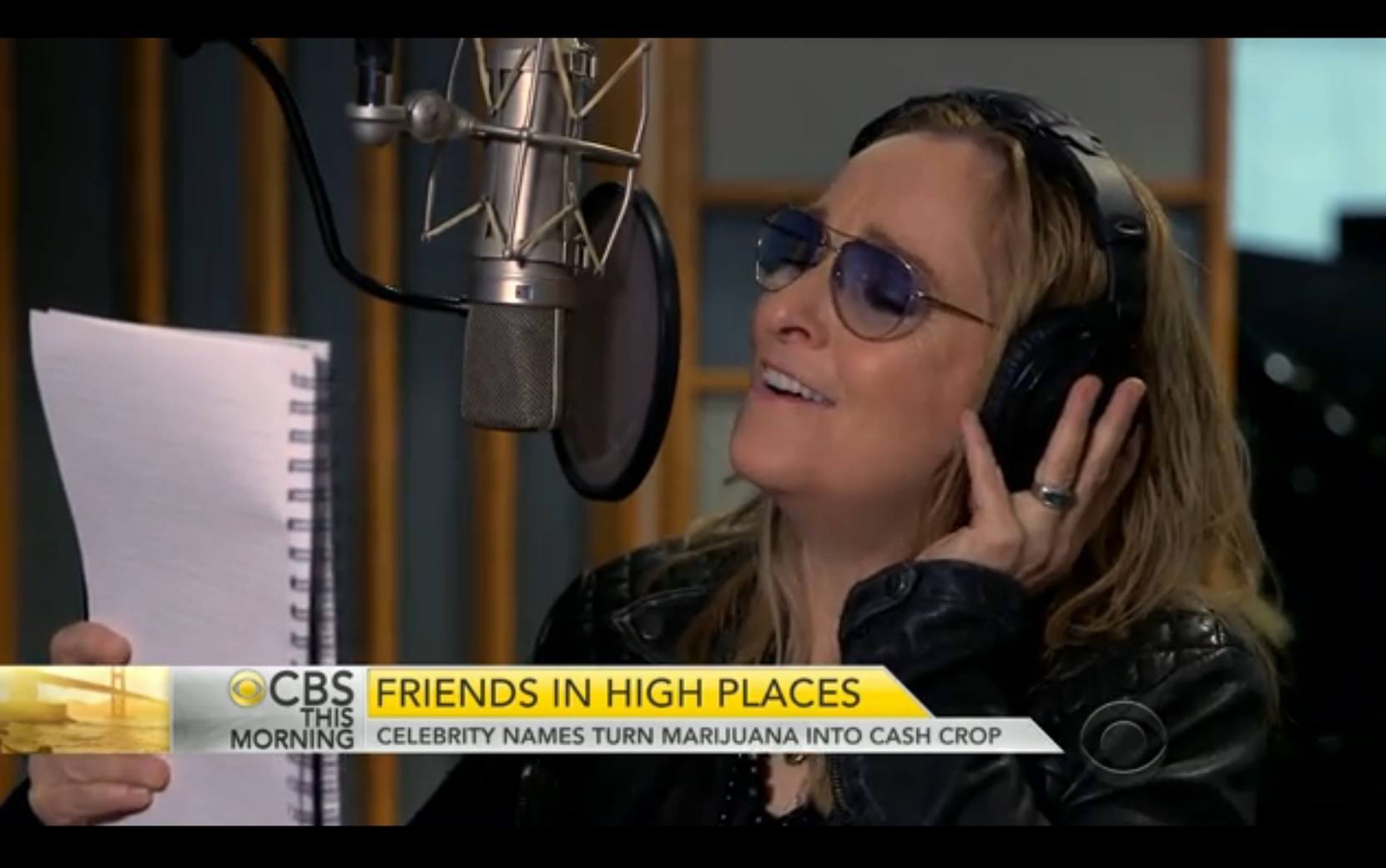 Image of Melisa Etheridge in a recording studio