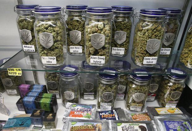 Image of legal marijuana products in Denver Colorado