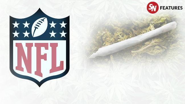 Image of NFL Logo and marijuana