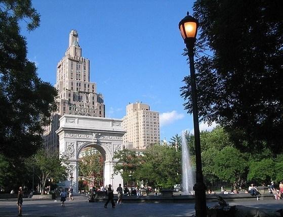 Washington Square Park in New York City. Image: Matthew Jesuele via Wikimedia Commons