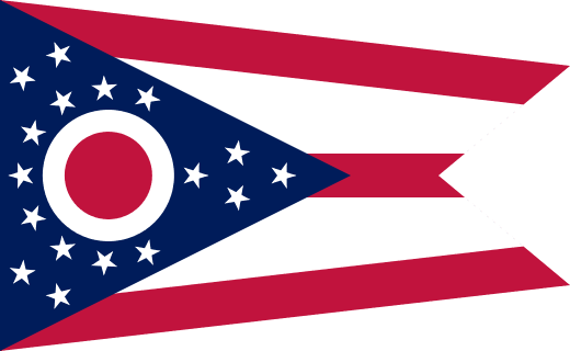 Ohio state flag. Image via Wikimedia Commons 