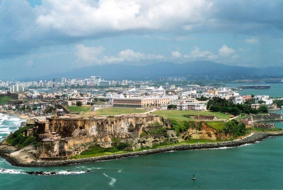 Image of Old San Juan Puerto Rico, soon to become a medical marijuana destination after legalization.