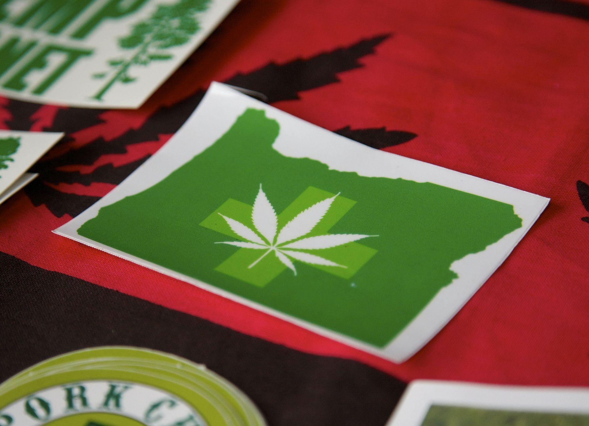 Image of an Oregon medical cannabis sticker
