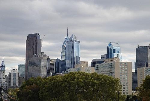 Philadelphia skyline. Image: Andrew Kelly via Wikimedia Commons