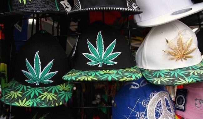 Vendors selling cannabis-related apparel are doing good business at the Oregon State Fair. Image: Jamie Hale/Oregon Live