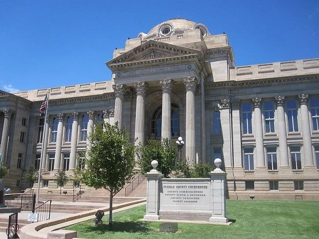 Pueblo County Courthouse, Pueblo, CO. Image: Billy Hathorn via Wikimedia Commons