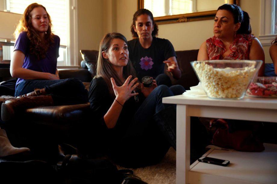Image of Rachel McKrill at a women's cannabis party