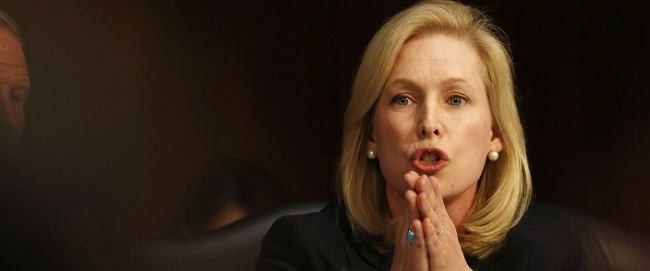 U.S. Sen. Kirsten Gillibrand, (D-NY) speaks at a Senate Armed Services Committee on Capitol Hill in Washington, June 4, 2013. REUTERS/Larry Downing 