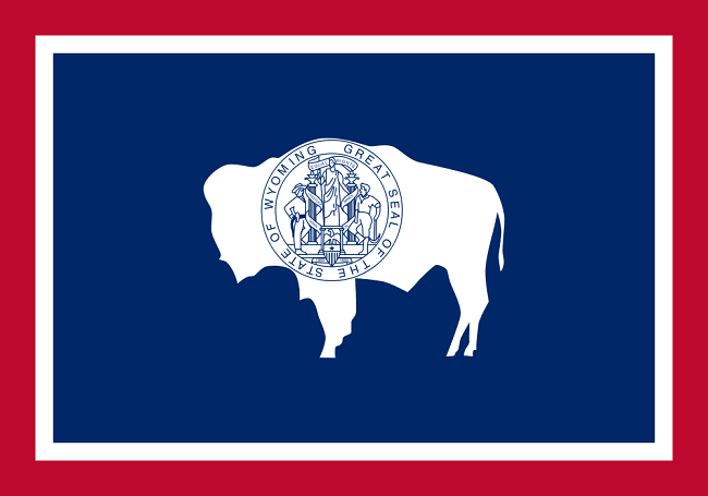 Wyoming State Flag. Image via Wikimedia Commons