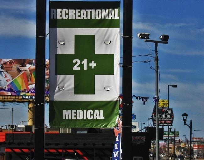 Sign outside a Denver dispensary. Photo: WeedWorthy.com